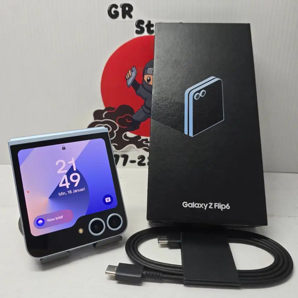 Samsung Galaxy Z Flip 6 Blue 12/256 Fullset Sein No Minus