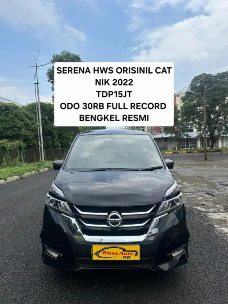 NISSAN SERENA HWS 2022 TDP15 jt odo30rb hitam 2023 ori cat 2021 record