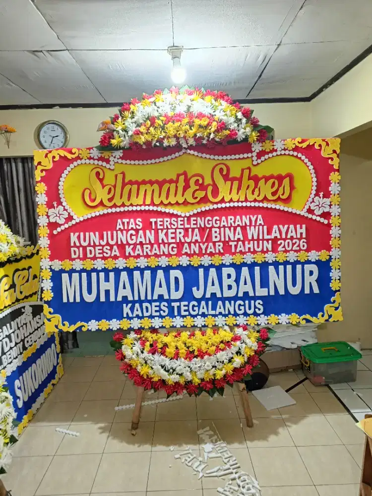 karangan bunga papan