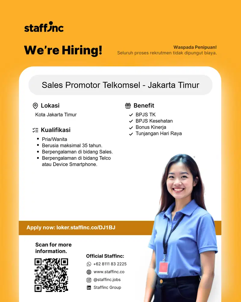 DIBUTUHKAN SEGERA ADMIN & SALES