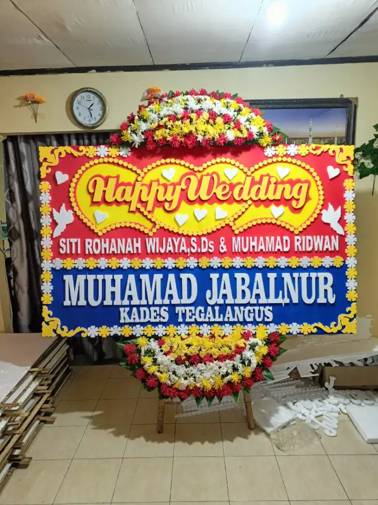 karangan bunga papan
