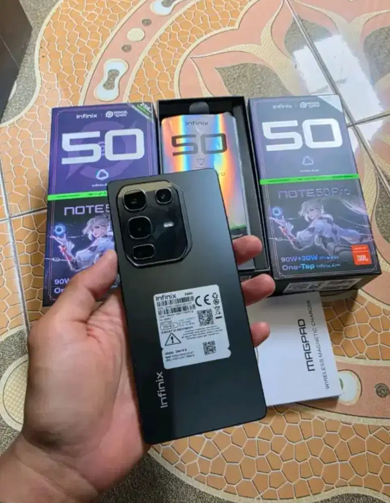Infinix not 50 pro ram 8/256 gb garansi on