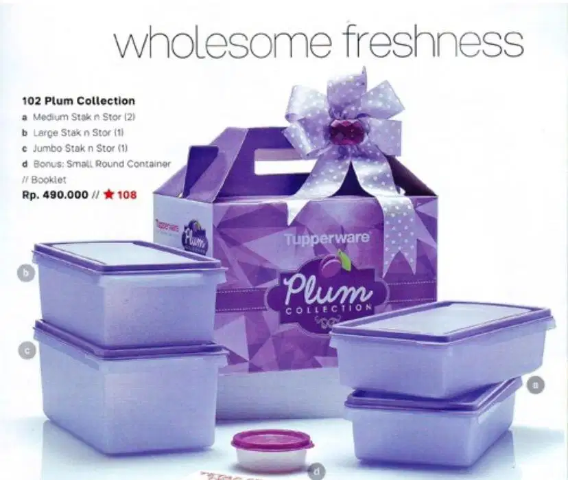 Tupperware purple