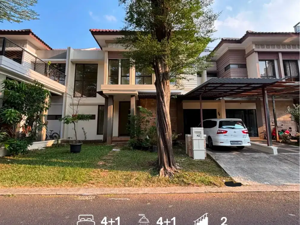 Rumah Luas Hadap Utara Siap Huni di Alam Sutera