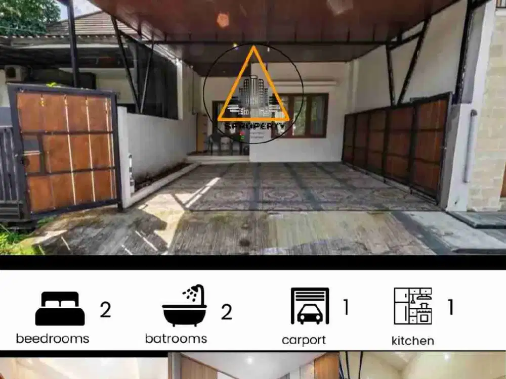 Di sewakan rumah semi villa 2 lantai