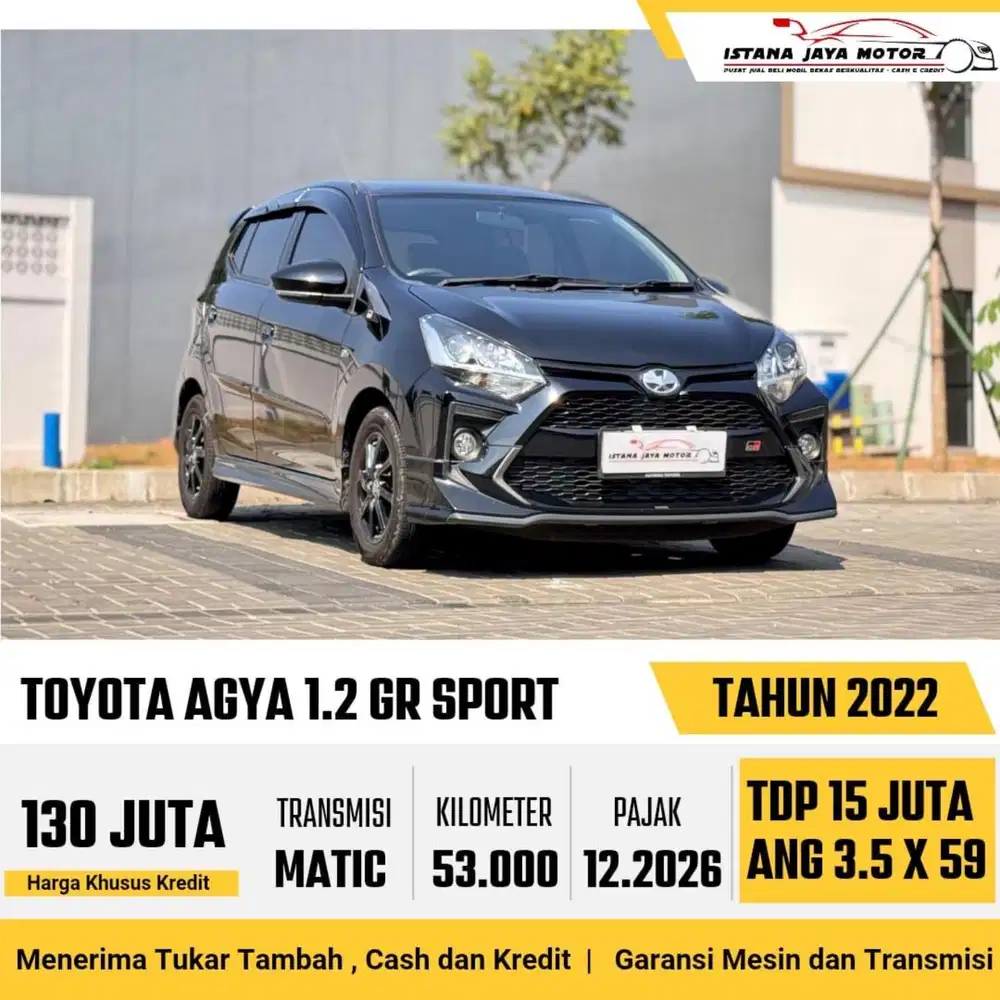 Toyota Agya GR Sport AT th 2022 #istana jaya motor