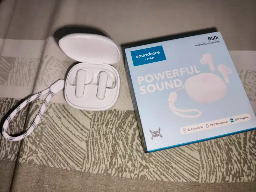 Jual TWS Soundcore R50i White Bersih & Terawat