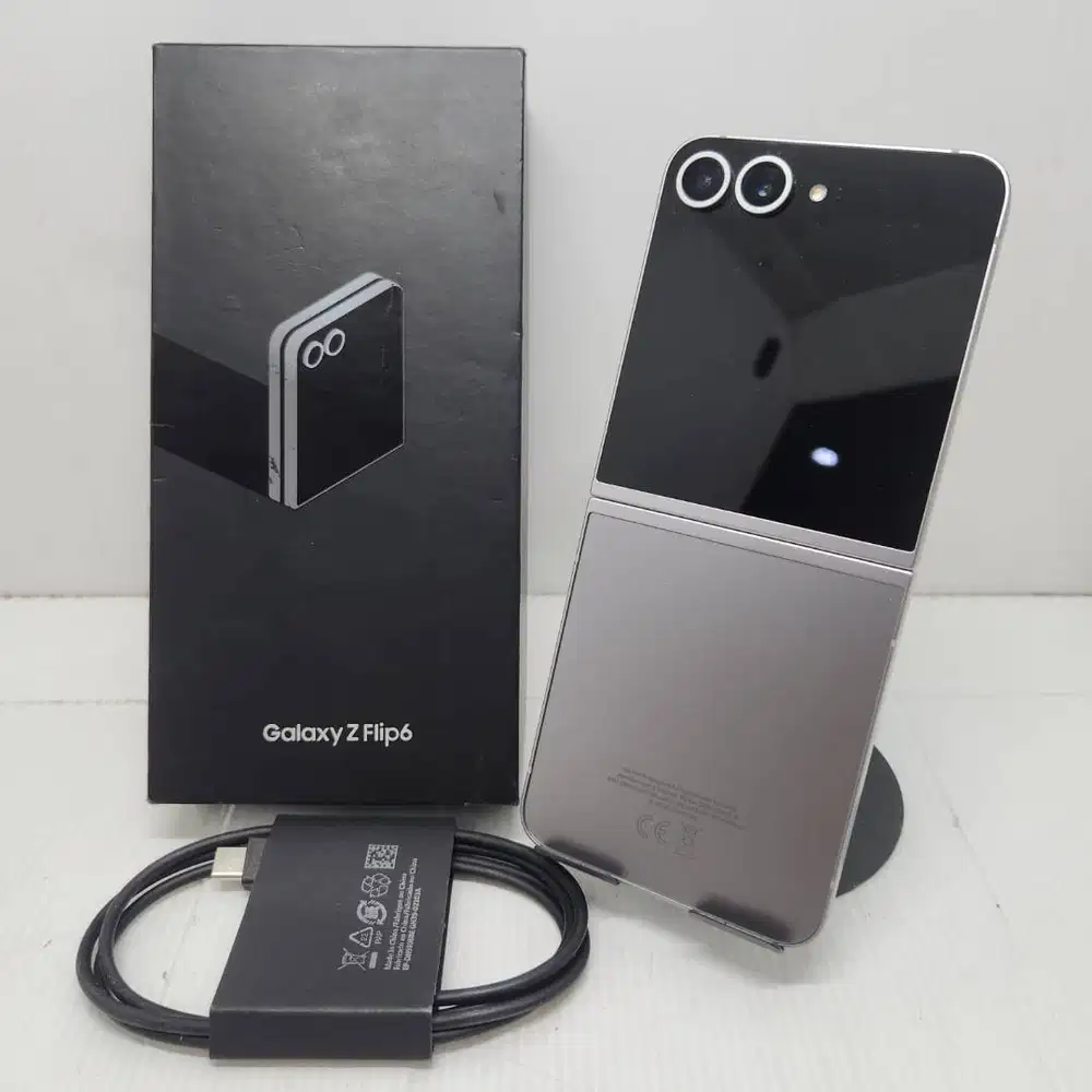 SAMSUNG GALAXY Z FLIP 6 5G 12/256 SILVER SEIN FULLSET NO MINUS