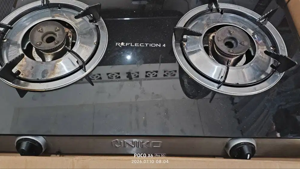 KOMPOR NIKO 2 TUNGKU KACA / TEMPERED GLASS