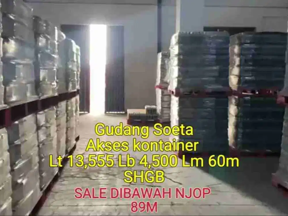 Gudang Mainroad Soeta Kodya dibawah NJOP