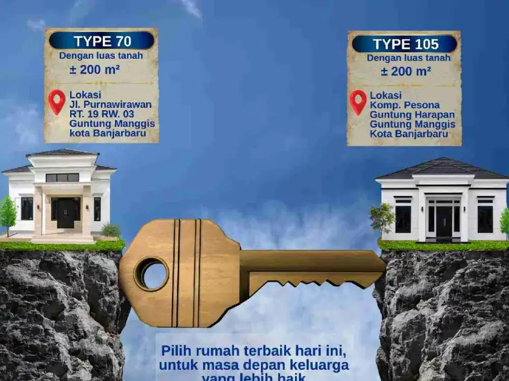 2 UNIT RUMAH MEWAH SIAP BANGUN, BANJARBARU KALSEL