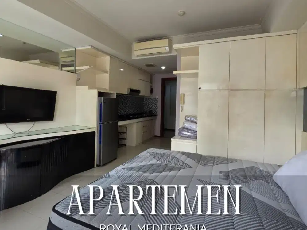 DIJUAL CEPAT APARTEMEN ROYAL MEDITERANIA TOWER LAVENDER TYPE STUDIO FURNISHED JAKARTA BARAT