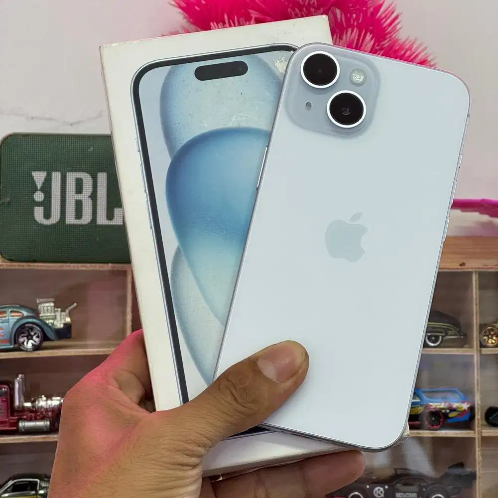 Iphone 15 blue 128gb second mulus iBox