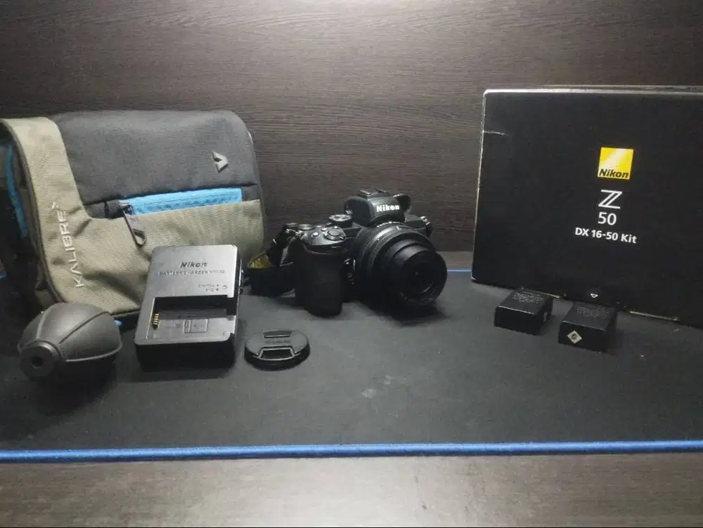 Nikon Z50 Mirrorless Kit 16-50mm VR Fullset Original + Lampu Sorot