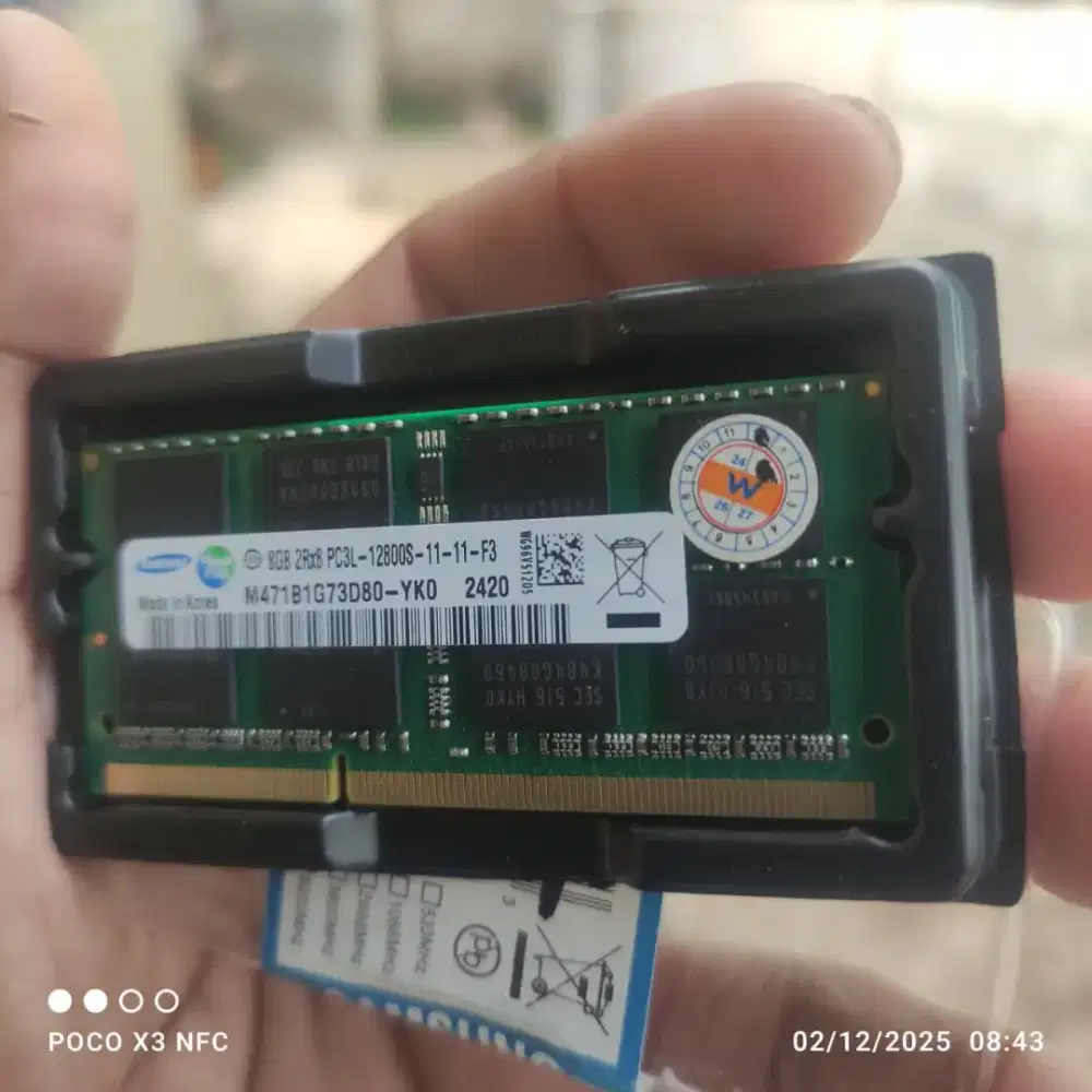Ram laptop ddr3l 8gb