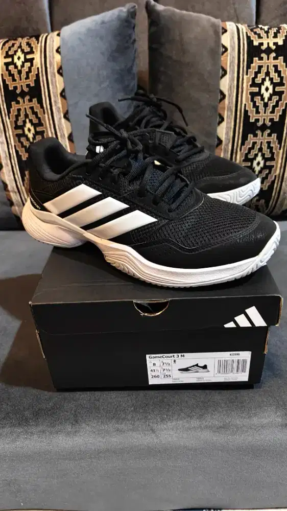 Sepatu Tenis Adidas Gamecourt 3 Ukuran 41 1/3
