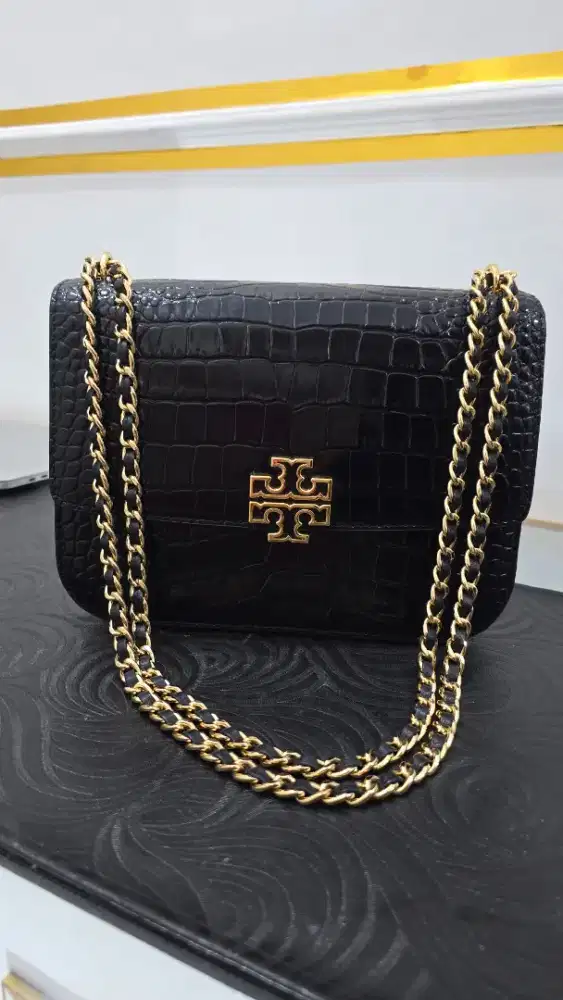 Tas preloved tory bruch croco black medium