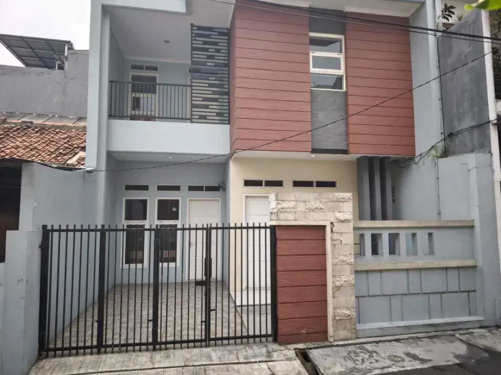 Dijual rumah brand new hadap selatan  dekat stasiun LRT & akses tol di kayu putih jakarta timur