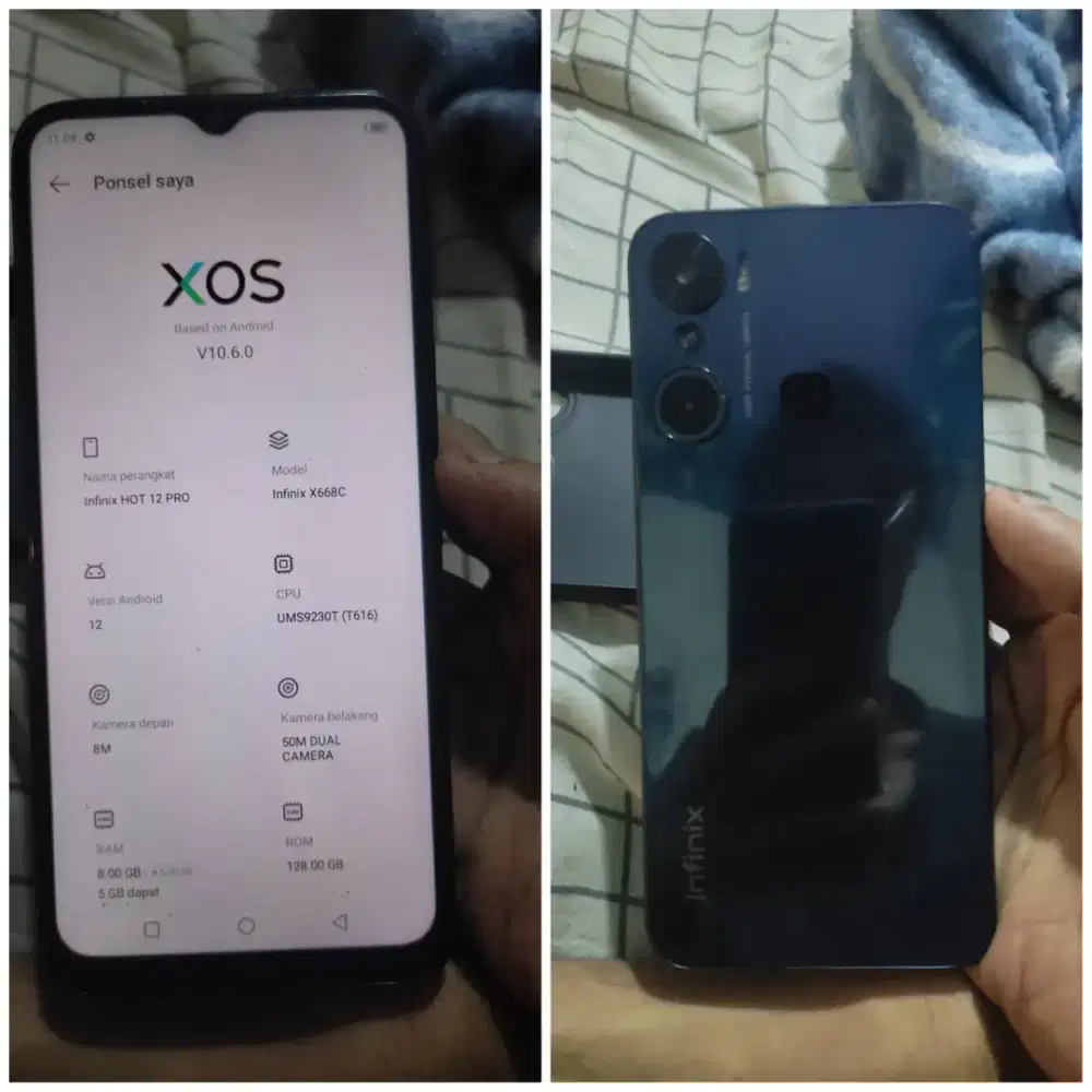 Infinix 12 pro NFC RAM 8+5/128