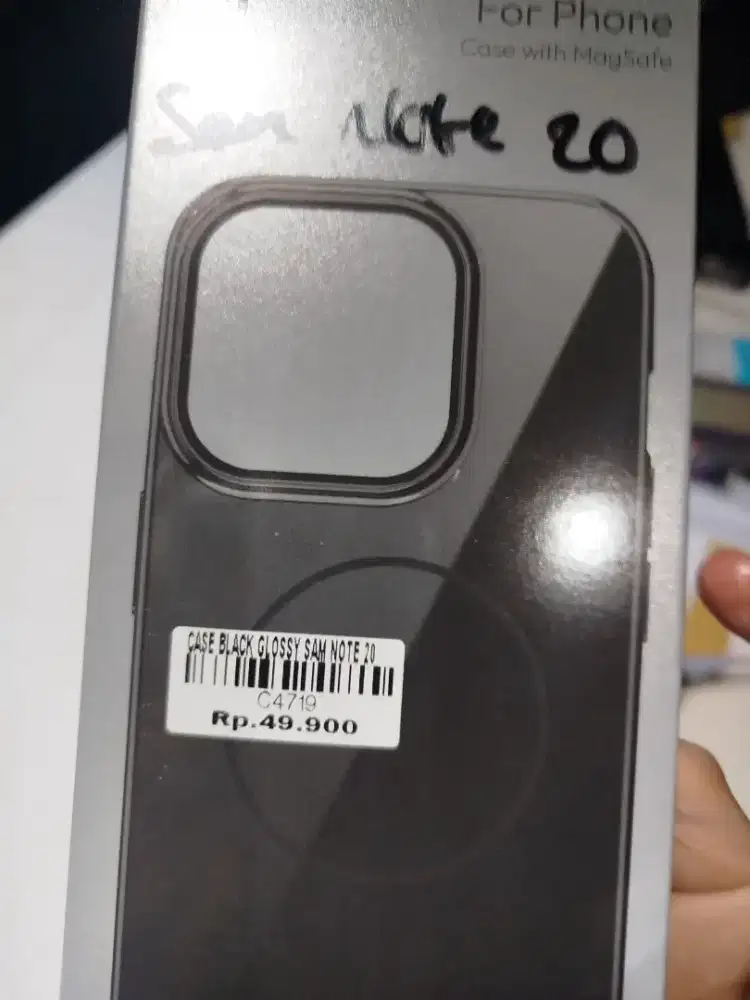 CASE BLACK GLOSSY SAMSUNG NOTE 20