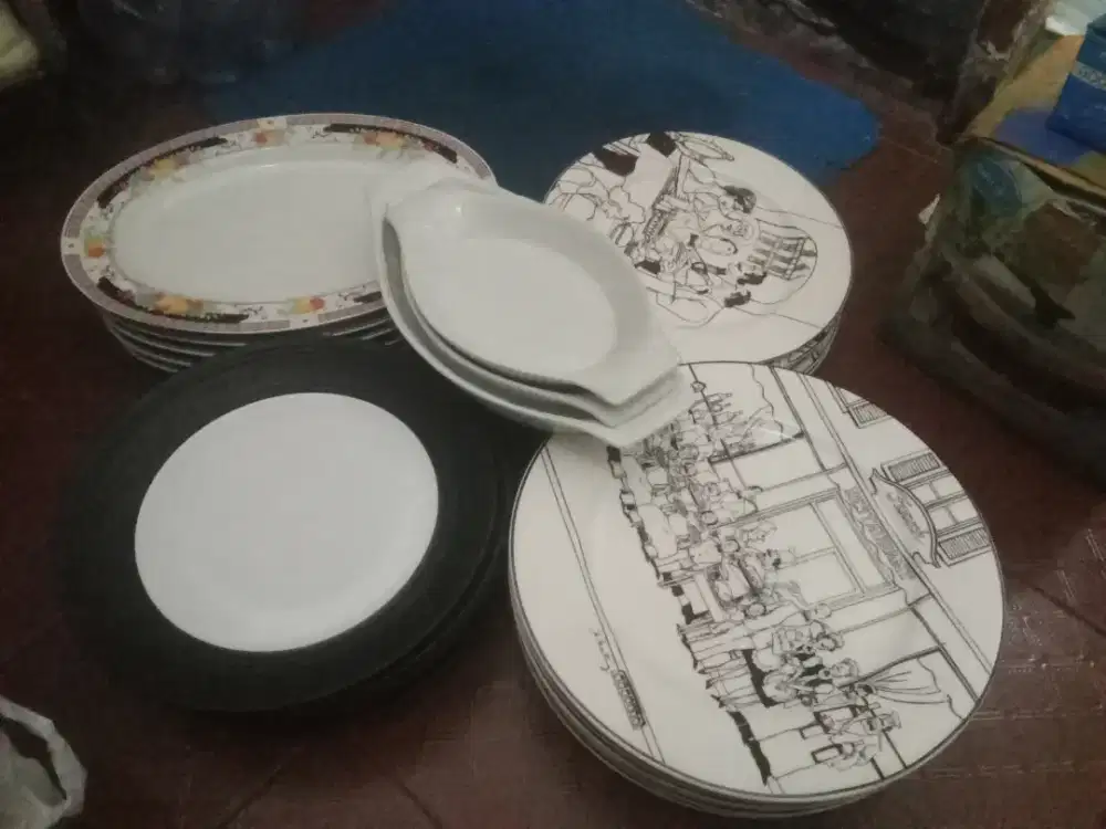 Jual borongan piring keramik
dan piring oval lodor
