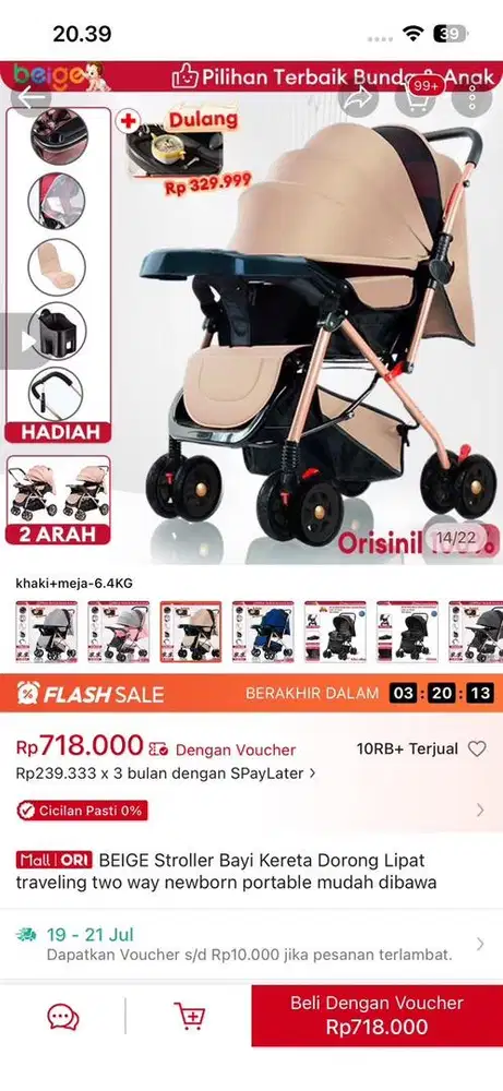 Stroller 2 arah