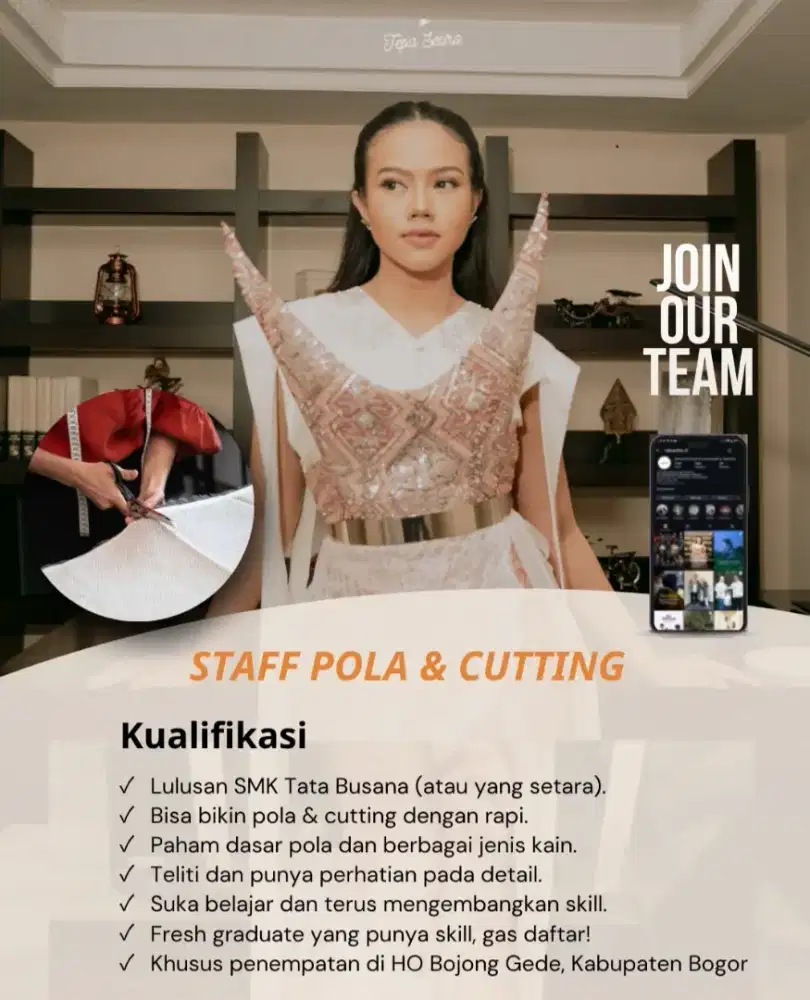 Staf Pola & Cutting