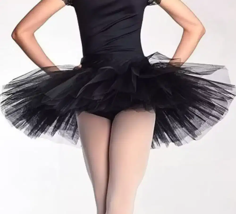 Rok tutu piring, rok ujian balet advance marlupi, rok balet hitam