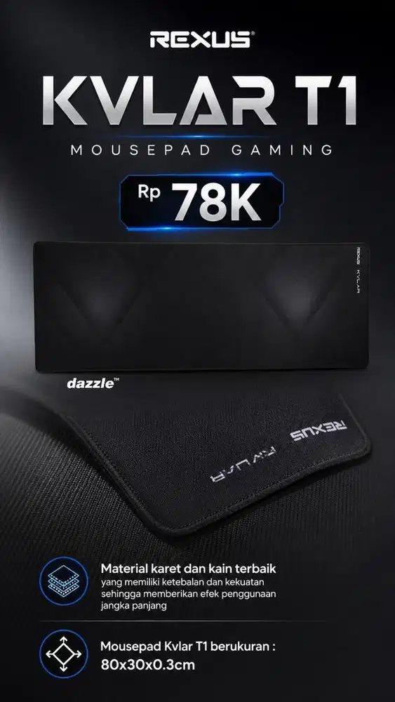 Mousepad rexus T1 KVLAR