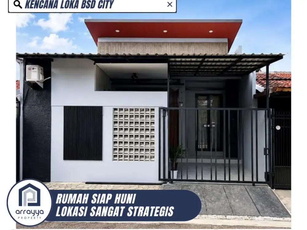 RUMAH CANTIK SIAP HUNI LOKASI STRATEGIS DI KENCANA LOKA BSD CITY (DMB64)