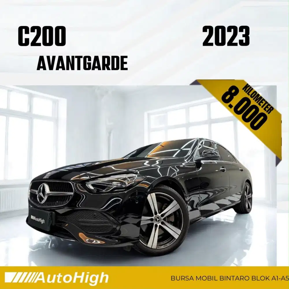 DP10% [Km8.000] C200 Avantgarde 2023 Black Reg 2024 #AUTOHIGH