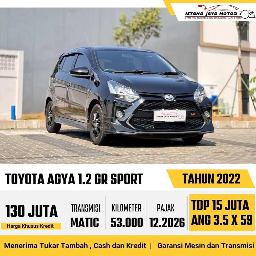 [TANGAN PERTAMA] Toyota Agya GR Sport 1.2 Automatic 2022