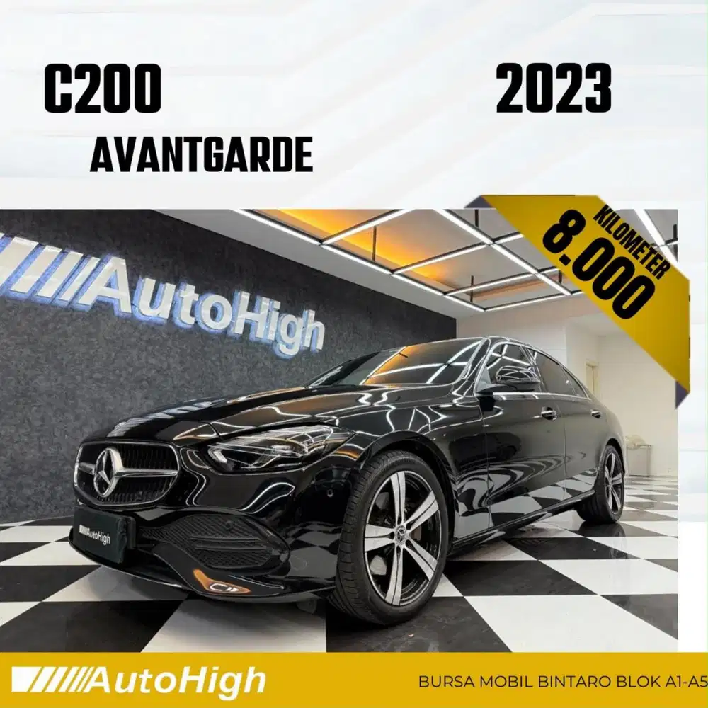 DP10% [Km8.000] C200 Avantgarde 2023 Black Reg 2022 #AUTOHIGH