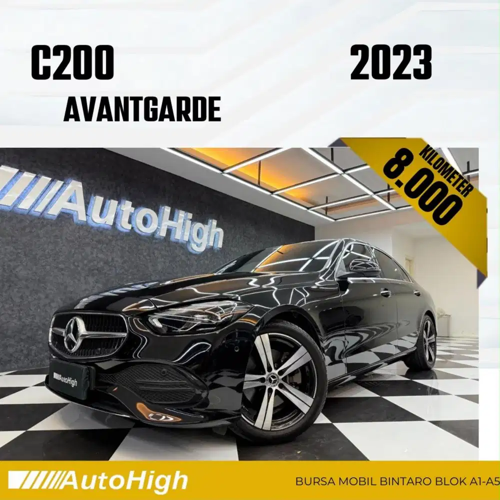 DP10% [Km8.000] C200 Avantgarde 2023 Black Reg 2022 #AUTOHIGH