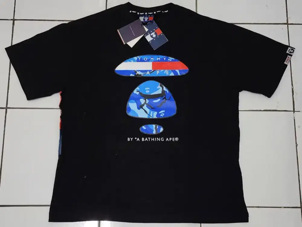 Baju Tommy H x BAPE