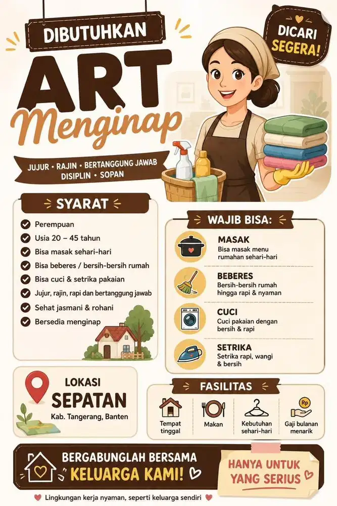 LOWONGAN KERJA ART