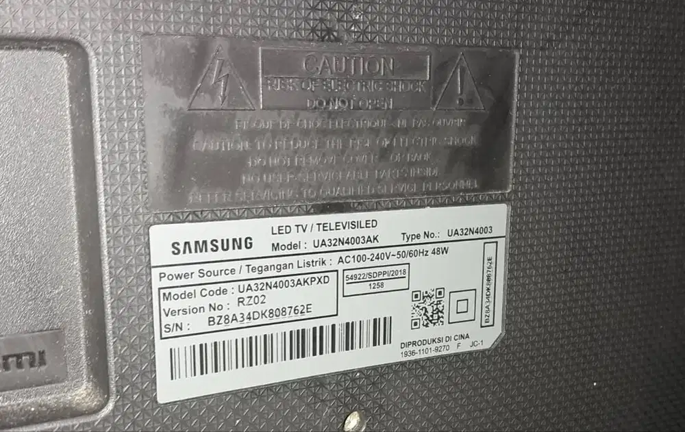 Jual tv led 32 in merk Samsung Digital