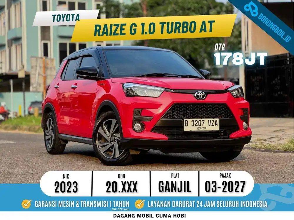LOW KM [20rb] RAIZE 1.0 G TURBO AT 2023 SIAP PAKAI