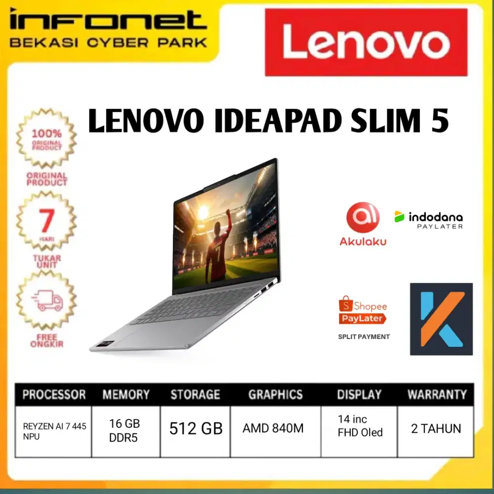LAPTOP MURAH LENOVO IDEAPAD SLIM 5