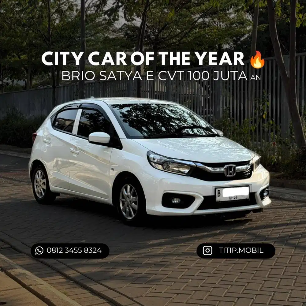 [CASH] HONDA BRIO SATYA E CVT 2019