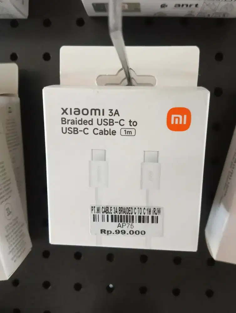 MI CABLE 3A BRAIDED C TO C 1M | ATLANTIS DAHSYAT
