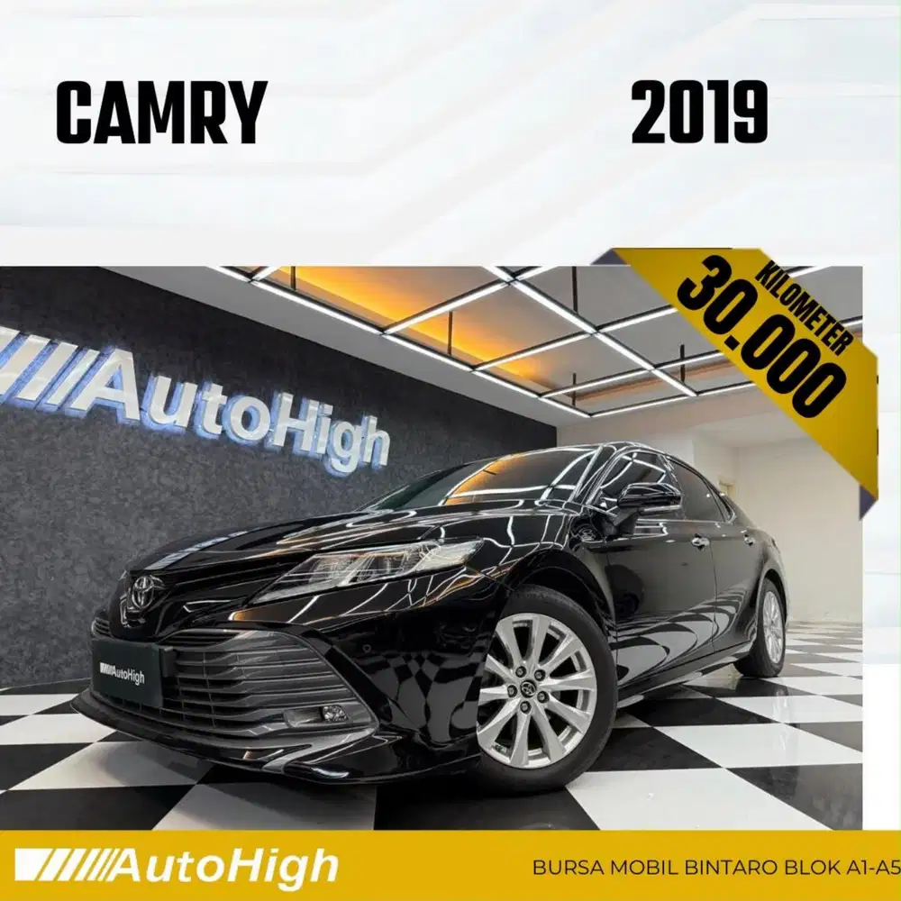 DP10% [Km30.000] Camry V 2019 Black Reg 2020 #AUTOHIGH