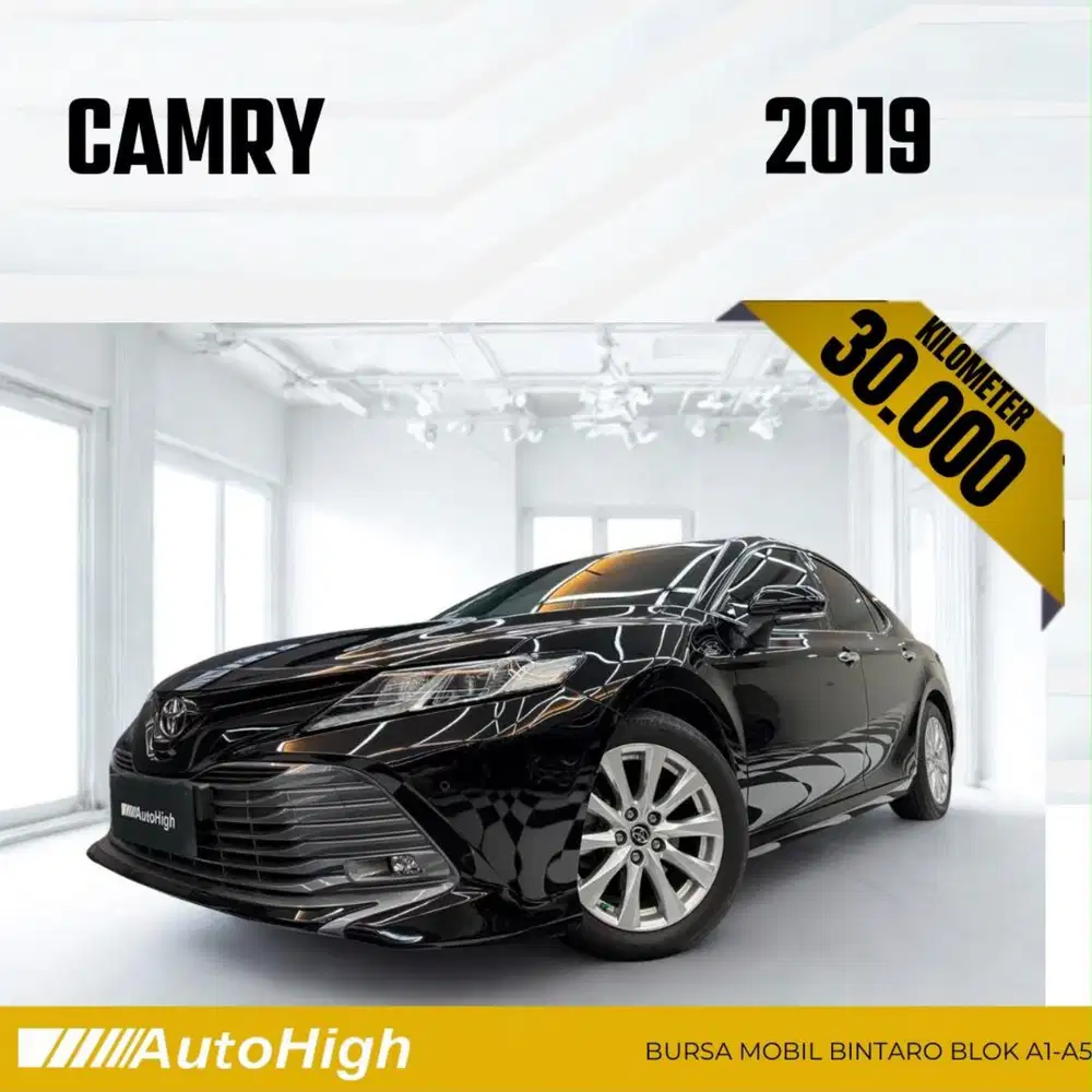 DP10% [Km30.000] Camry V 2019 Black Reg 2020 #AUTOHIGH