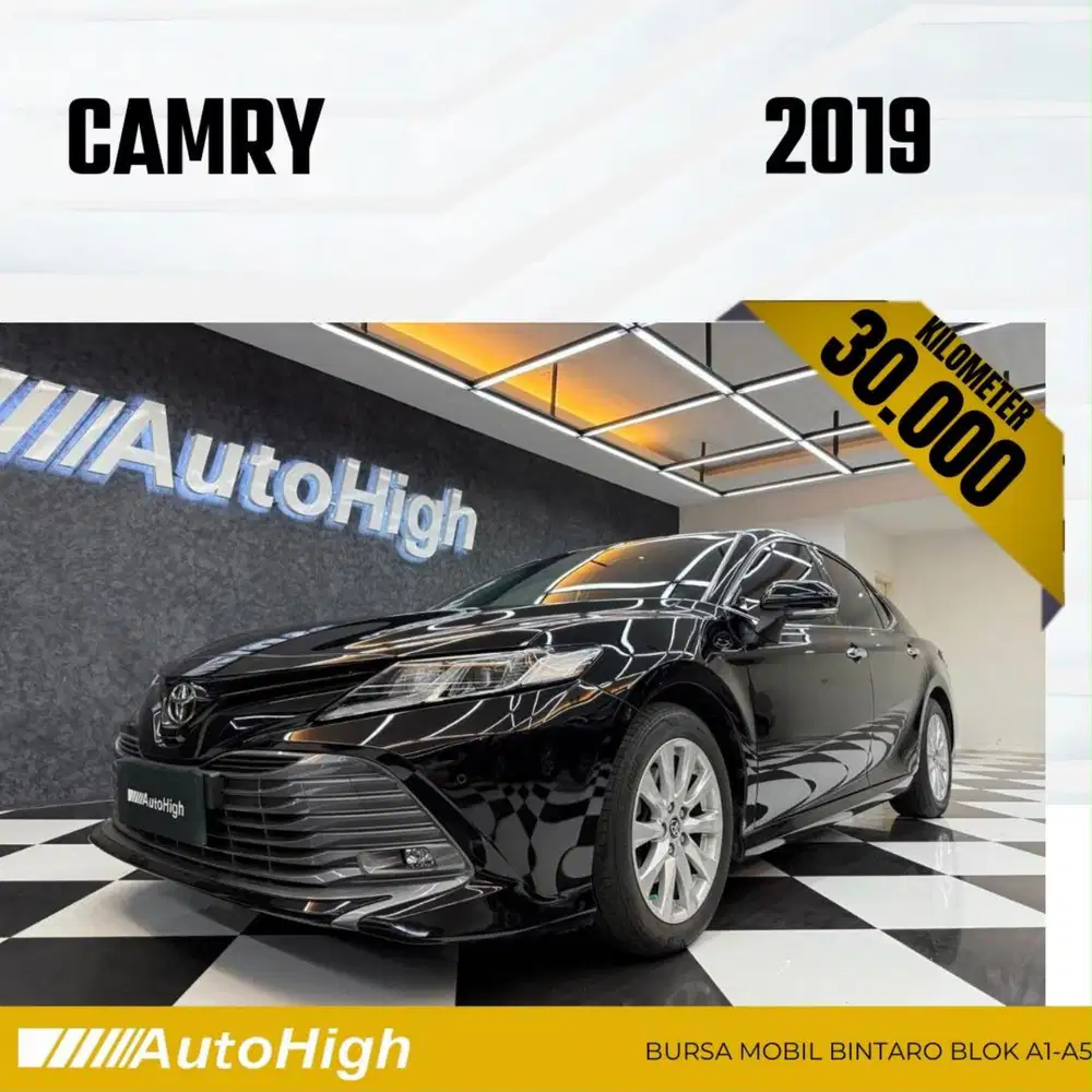 DP10% [Km30.000] Camry V 2019 Black Reg 2021 #AUTOHIGH