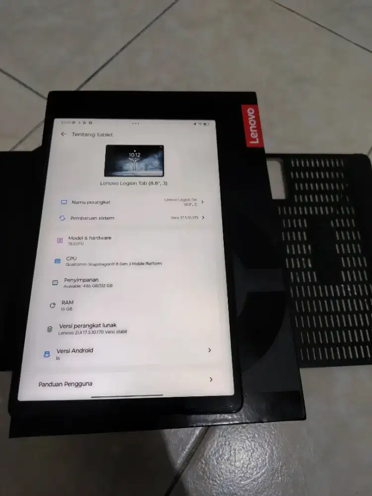 Lenovo Legion Y700 Gen 3 16/512 resmi indo