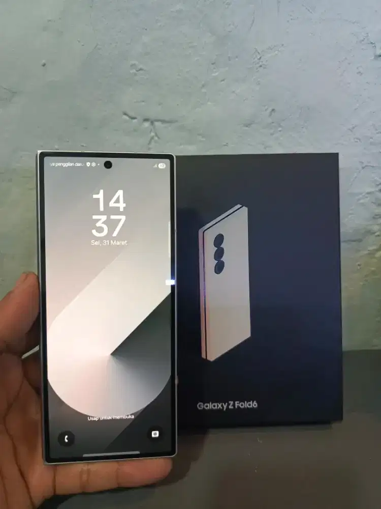 SAMSUNG Z FOLD 6 5G RAM 12/512GB ORIGINAL SEIN MULUS NORMAL FULLSHET
