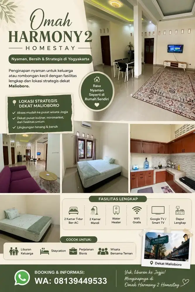 Disewakan Homestay