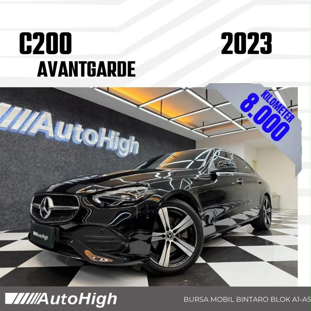 DP10% [Km8.000] C200 Avantgarde 2023 Black Reg 2022 #AUTOHIGH