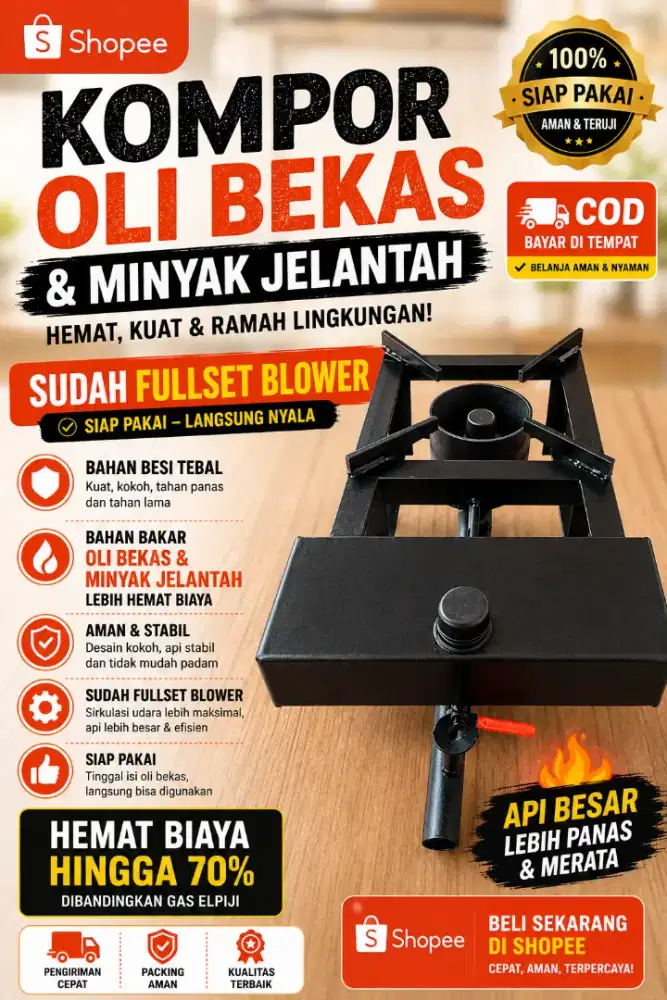 Kompor oli bekas/Minyak jelantah