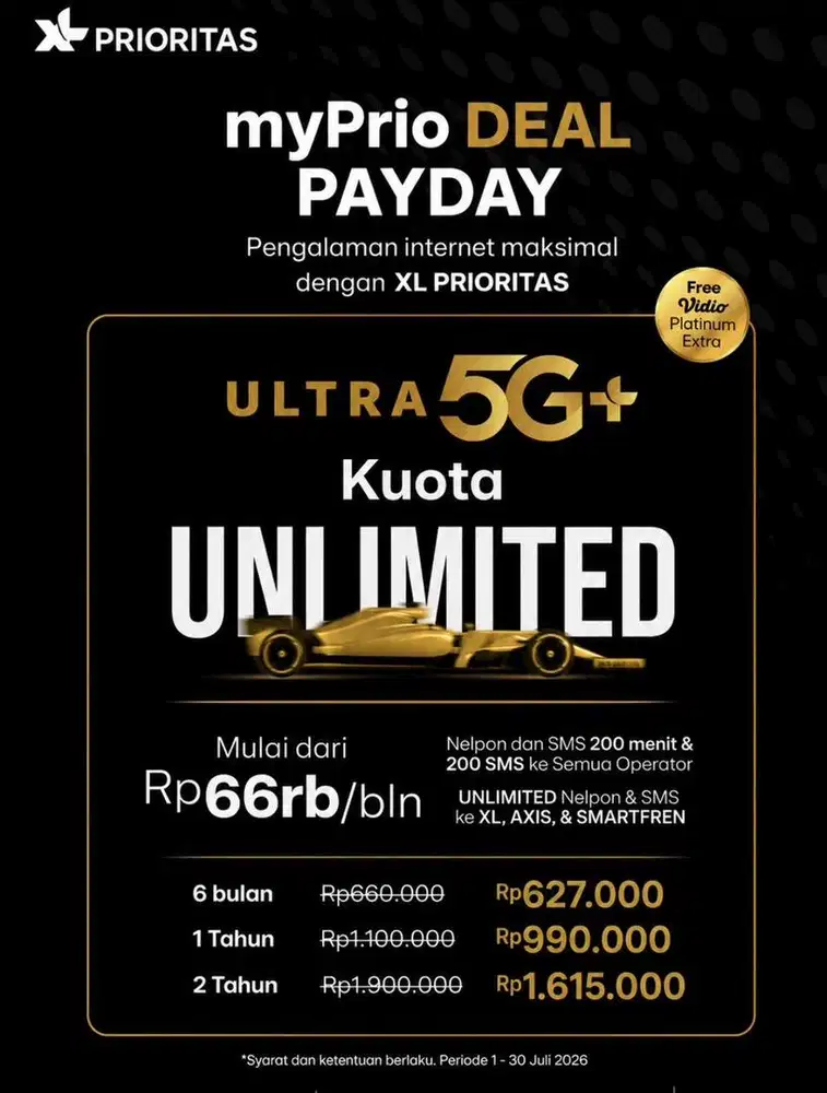 KUOTA UNLIMITED XL PRIORITAS
